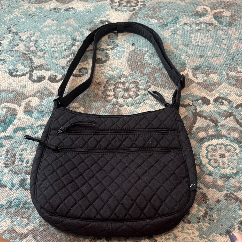Vera Bradley Black Quilted Crossbody Bag